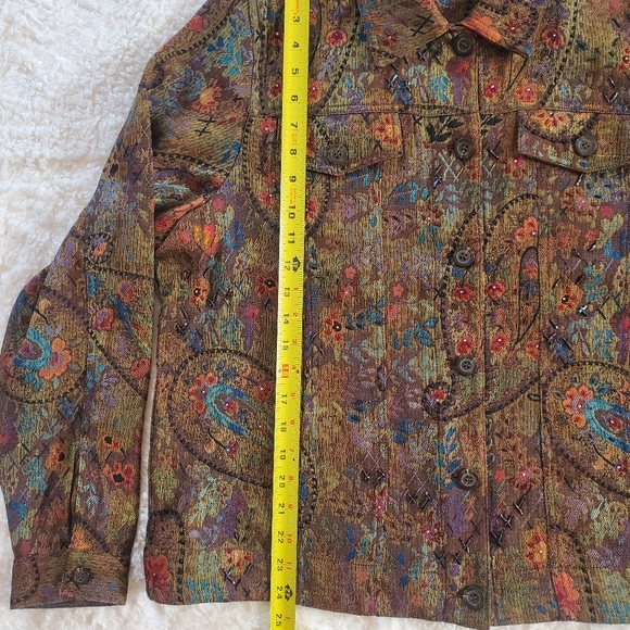 AUTUMN Colors BEADED Jacket from Coldwater Creek. Good CONDITION. - Picture 5 of 7